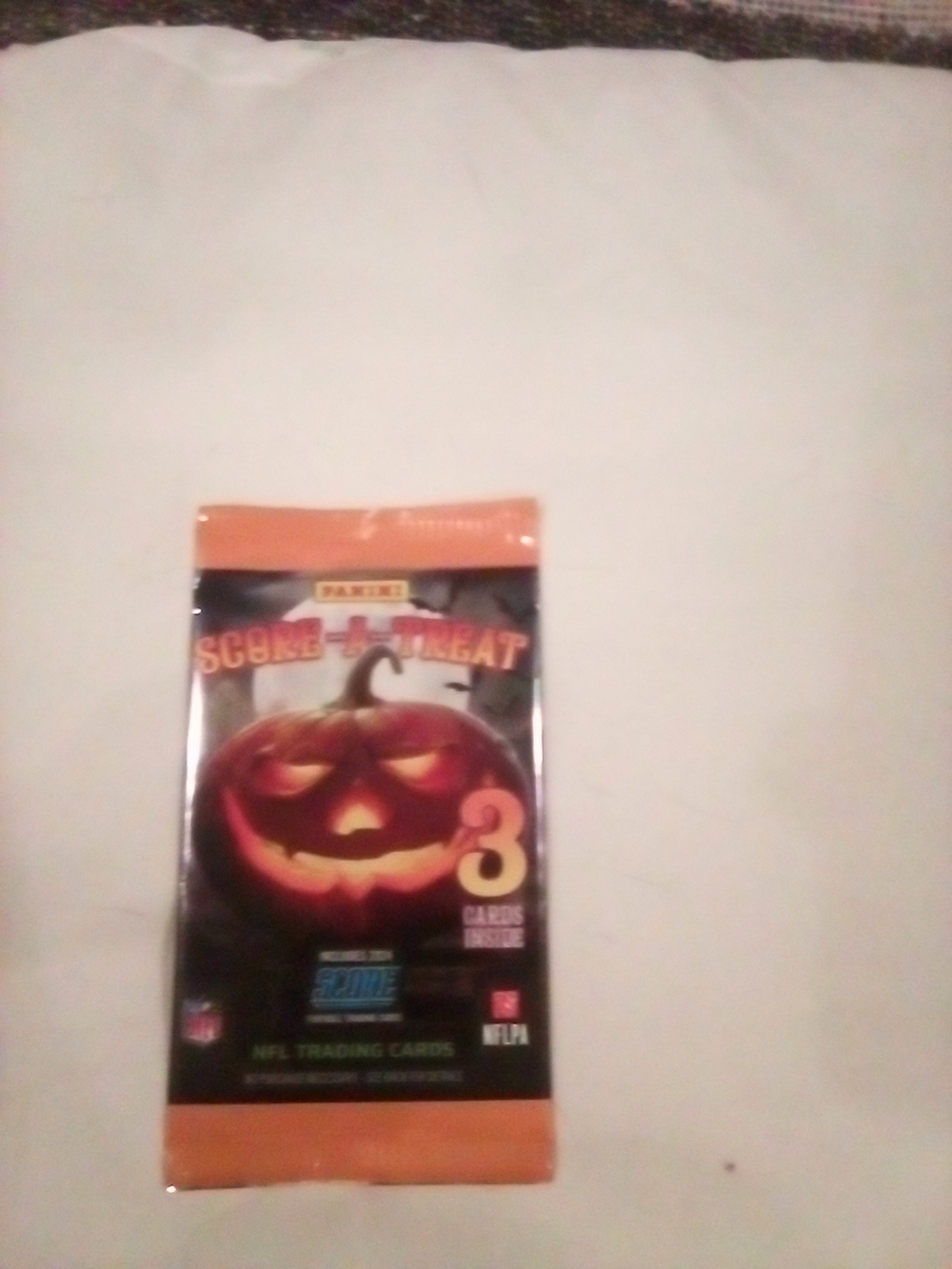 Panini NFL Score Trick-or-Treat Trading Cards Pack - Orange and Black